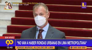 Jorge Muñoz: «No van a haber rondas urbanas en Lima Metropolitana»