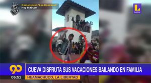 Christian Cueva disfruta de sus vacaciones bailando en familia