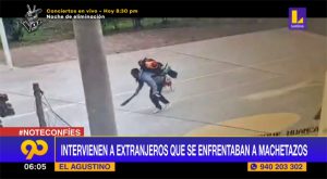 Intervienen a extranjeros que se enfrentaban a machetazos en plena calle