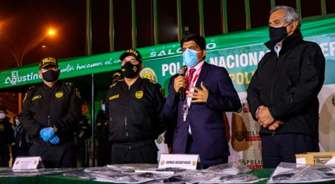 Ministro Carrasco: “Vamos a continuar la lucha frontal contra la delincuencia”