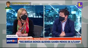 Guido Bellido: “El bono de ayuda será de S/350 por persona”