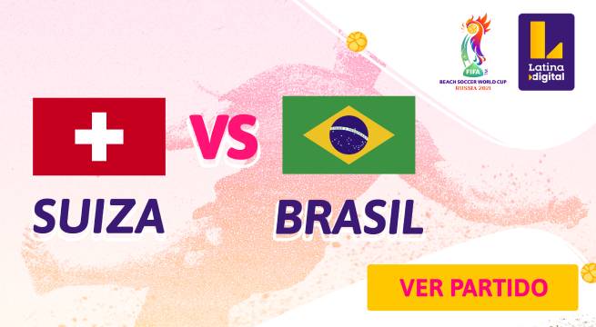 Brasil y Suiza se enfrentan en la Copa Mundial de Beach Soccer de la FIFA Rusia 2021