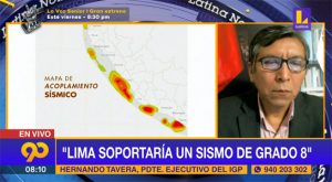 IGP: “Lima soportaría un sismo de grado 8”