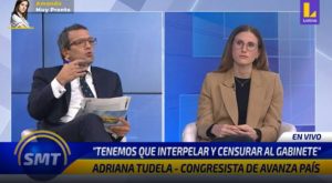Adriana Tudela: “Tenemos que interpelar y censurar al Gabinete Bellido”