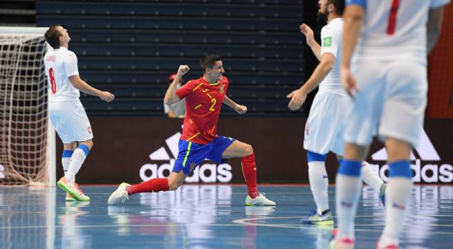 España vs. Portugal por la Copa Mundial de Futsal de la FIFA Lituania 2021