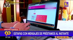 Delincuentes estafan con mensajes de préstamos al instante