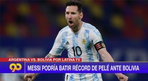 Lionel Messi podría batir récord de Pelé ante Bolivia