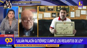 Julián Palacín defiende designación de su hijo en Indecopi y denuncia que expresidenta no reunía los requisitos