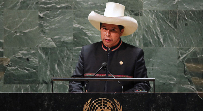 Presidente Castillo plantea ante la ONU acuerdo para el acceso universal de las vacunas