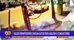 ¡Cuidado!: Falsos repartidores chocan con autos para asaltar a conductores