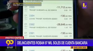 Robaron 97 mil soles de su cuenta mientras hablaba por teléfono con el banco