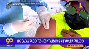 Uno de cada dos pacientes hospitalizados por Covid-19 sin vacuna falleció