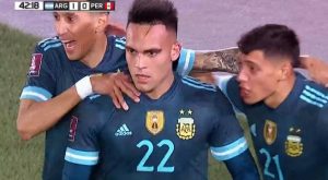 Gol argentino: Lautaro Martínez marcó el 1-0 sobre Perú