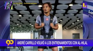 André Carrillo volvió a los entrenamientos con el Al-Hilal