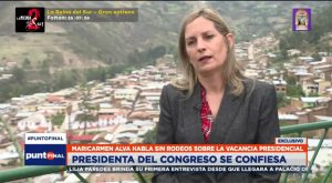 La presidenta del Congreso habla sin rodeos sobre la vacancia presidencial