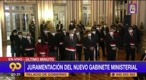 Nuevo gabinete ministerial juramentó en el Palacio de Gobierno