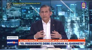 Ollanta Humala: “El presidente Castillo debe cuadrar al gabinete de ministros”