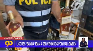 PNP allana vivienda que procesaba licores adulterados para ser vendidos por Halloween