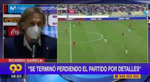 Ricardo Gareca: “Lamentablemente, se terminó perdiendo el partido por detalles”