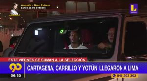 Cartagena, Carrillo y Yotún llegaron a Lima para sumarse a la selección peruana