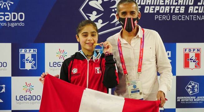 ¡Campeona!: Ana Ricci gana su segunda medalla de oro en el Sudamericano de Deportes Acuáticos