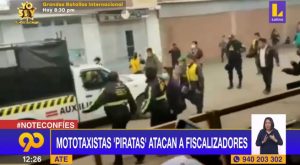 Ate: mototaxistas informales atacan con piedras a fiscalizadores municipales