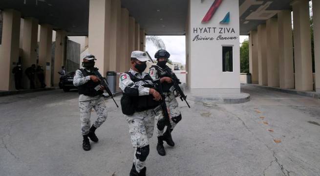 México desplegará 1,500 efectivos Guardia Nacional en zona turística Cancún, tras alza en violencia