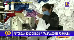 Autorizan bono de S/210 a trabajadores formales