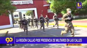 La región Callao pide la presencia de militares en las calles