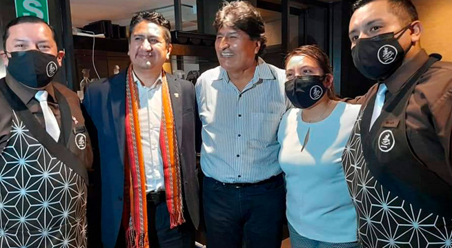 Congreso de la República acuerda declarar persona no grata al expresidente Evo Morales