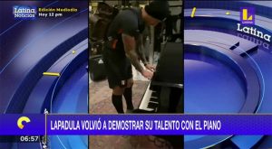 Gianluca Lapadula volvió a demostrar su talento con el piano