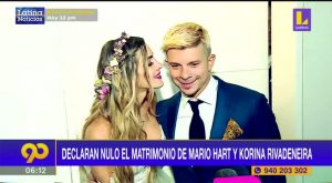 Declaran nulo el matrimonio de Mario Hart y Korina Rivadeneira