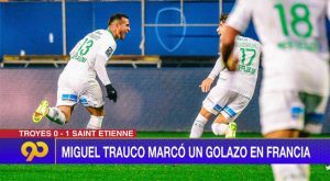 Miguel Trauco anotó un golazo con el Saint Etienne en el fútbol francés