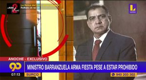 Ministro Luis Barranzuela armó una fiesta pese a estar prohibido