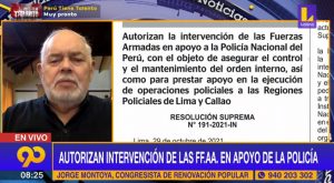 Jorge Montoya: “Las FF. AA. no están diseñadas para la seguridad ciudadana, sino para matar”