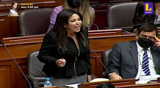 Parlamentaria Chirinos anuncia pedido de vacancia presidencial contra Pedro Castillo