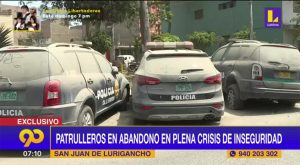 En plena crisis de inseguridad, patrulleros permanecen abandonados en San Juan de Lurigancho