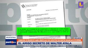 Corredora de seguros se habría beneficiado gracias a un contacto del exministro Walter Ayala