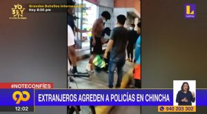 Chincha: extranjeros agreden a dos policías tras rehusarse a utilizar sus mascarillas