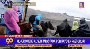 Mujer muere tras ser impactada por un rayo en el nevado Pastoruri