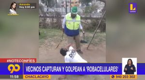 Chaclacayo: anciano golpeó a delincuente que robó celular a una estudiante