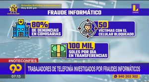 Trabajadores de telefonía son investigados por fraudes informáticos