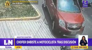 Ate: Chofer embiste a motociclista tras discusión