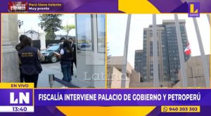 Fiscalía interviene las sedes de Palacio de Gobierno y de Pertroperú tras irregular licitación