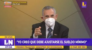 Pedro Francke considera que para el 2022 debería aumentar el sueldo mínimo