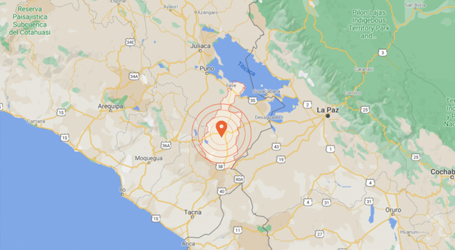 Sismo en Perú: temblor de magnitud 4.3 remeció Puno este miércoles
