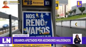 Usuarios del Metropolitano se ven perjudicados por ascensores malogrados