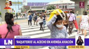 San Borja: incrementa robo de celulares en cruces de la avenida Aviación