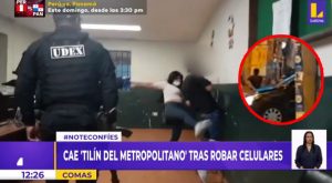 Comas: capturan al ‘Tilín del Metropolitano’, menor que robaba celulares en paraderos