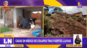 Cusco: fuertes lluvias afectan vías y viviendas están a punto de colapsar